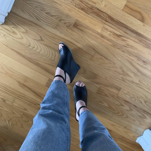 DESIGN LAB leather mule wedge heels (EUR 40 / US 8.5) - Picture 2 of 8